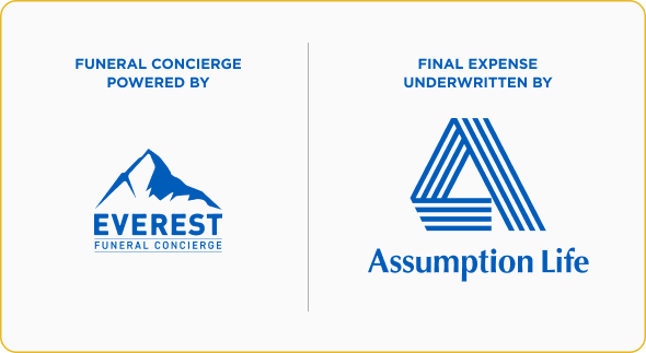 Everest Funeral Concierge and Assuption Life logos Everest Funeral Concierge and Assuption Life logos